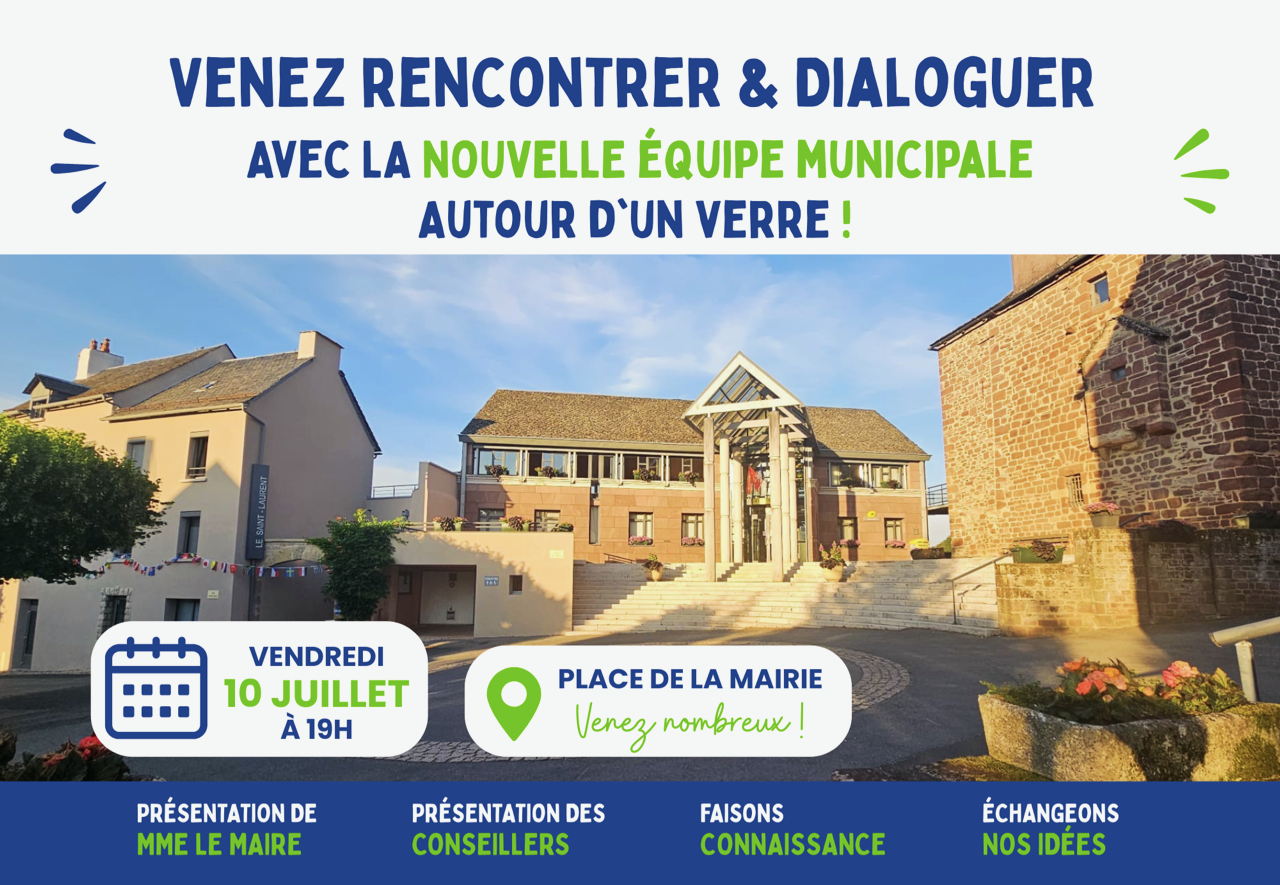 Lire la suite à propos de l’article L&rsquo;équipe municipale vous donne rendez-vous le 10 juillet pour un moment convivial d&rsquo;échange