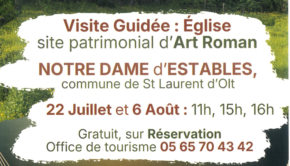 Lire la suite à propos de l’article Viistez l&rsquo;église de ND d&rsquo;Estables – St Laurent d&rsquo;Olt