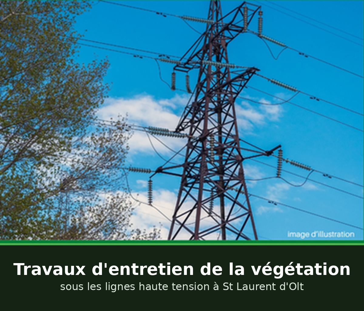 Lire la suite à propos de l’article Entretien de la végétation sous lignes haute tension